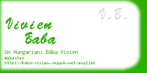 vivien baba business card